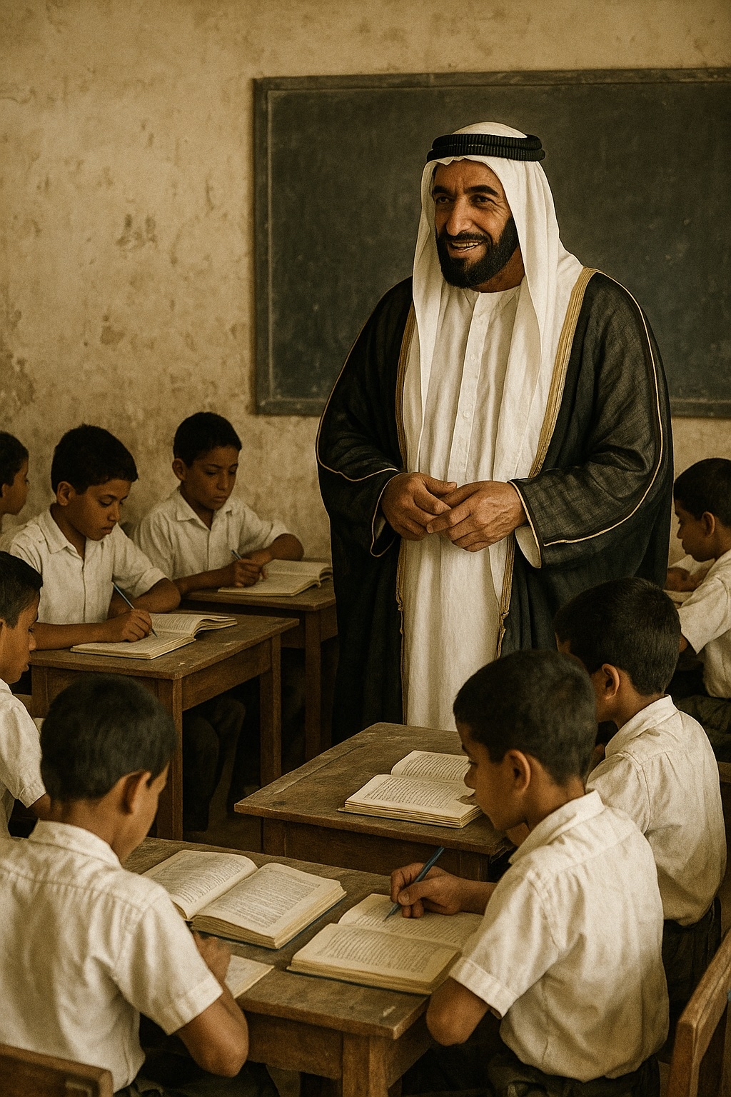 صورة تاريخية لمدرسة درويش بن كرم